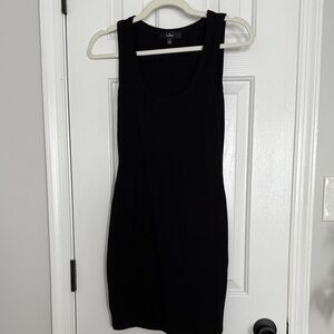 Lulu's Classic Black Mini Dress